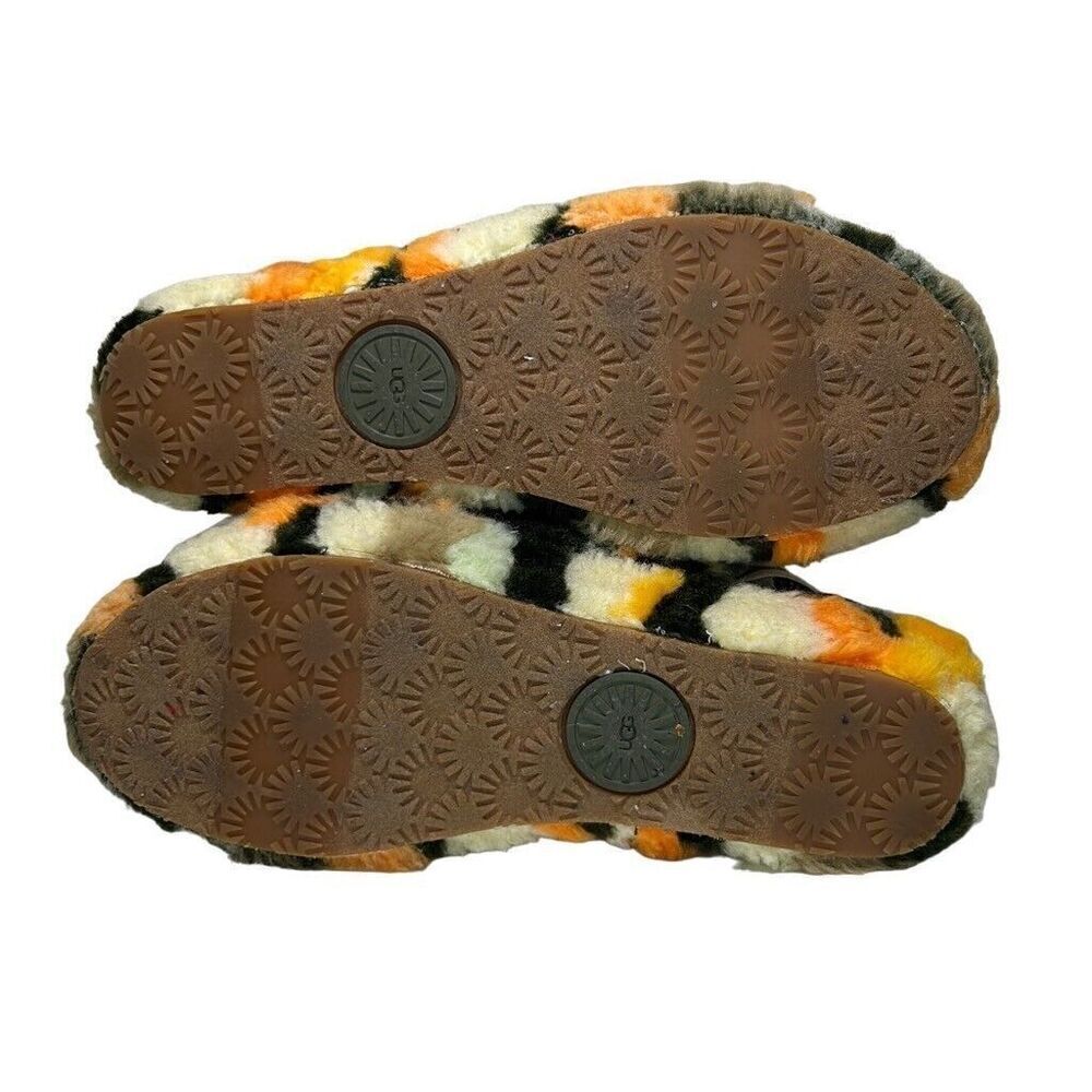 UGG, Women’s Fluff Yeah Slide Sheepskin Slipper in Cali Collage Olive, Size 9 US - Picture 12 of 13